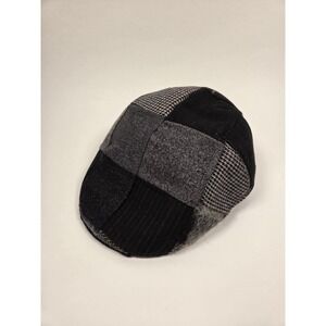 NWOT‎ Stefeno Patchwork Wool Newsboy Cap Hat Size 59 Large 7 3/8